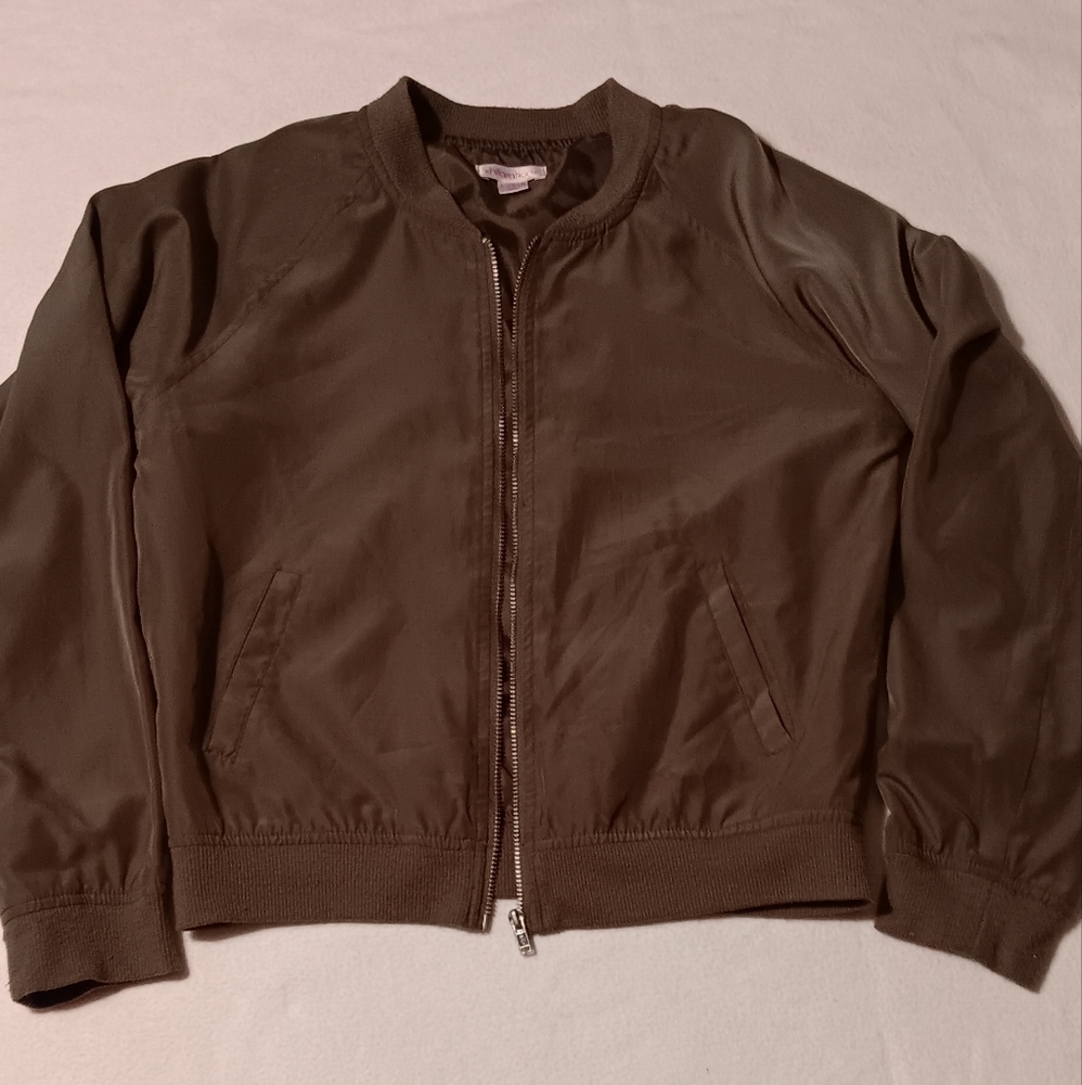 Green Silk Satin Jacket, Kids